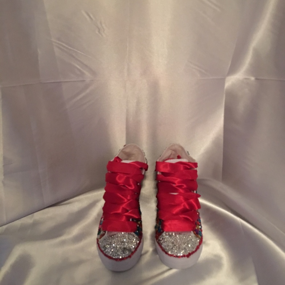 Rhinestone sneakers custom